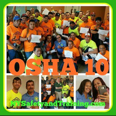 OSHA 10 Construction class for only $130 available every weekend, Saturday and Sunday, 9 AM - 3 PM (arrive before 8:30 AM to register)