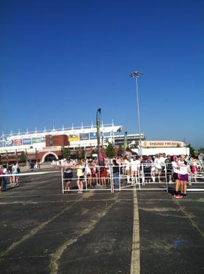 Parking lot of Toyota Park