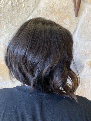 Textured Bob haircut