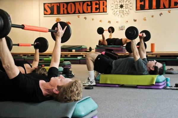 BodyPump here at Stronger Fitness!