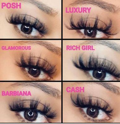 WE HAVE ADDED TO MORE LASHES TO OUR LASH LINE SAY HELLO TO CASH AND POSH BOTH LIGHTWEIGHT AND FLIRTY.