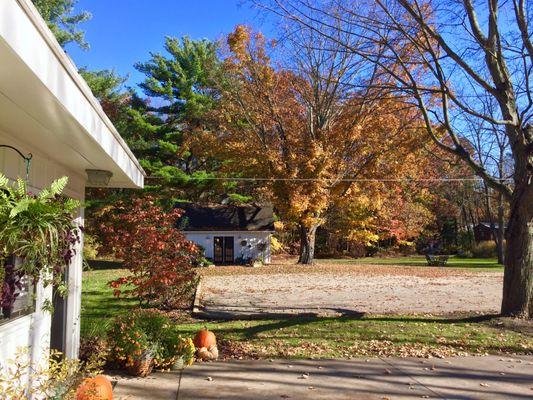 Our beautiful property and white barn (open in the summer)