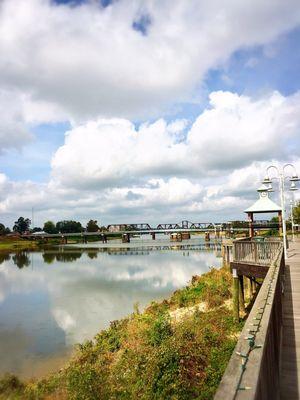 View of Ouachita River from downtown RiverMarket