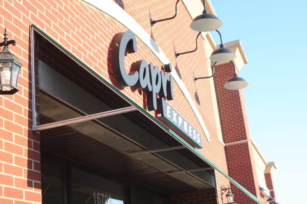 Reverse Channel letters for Capri Express in Tinley Park