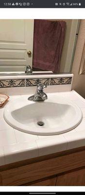 After pic of restroom sink