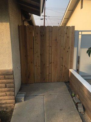 New Cedar Front gate