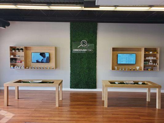 Interior of New Discover CBD Store