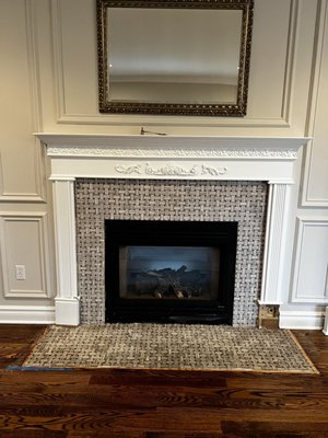 Beautiful custom fireplace