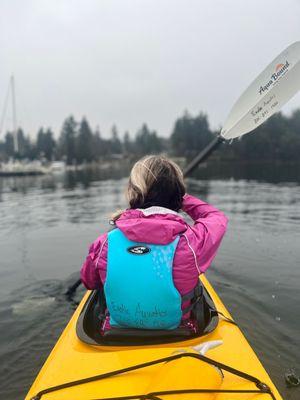 Tandem sea kayaking