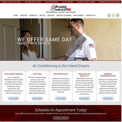 Client: Affordable Comfort
 www.affordablecomfortca.com