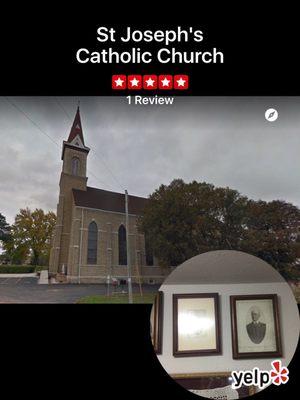 The church, and a photo of my namesake ancestor who was baptized there in 1856!