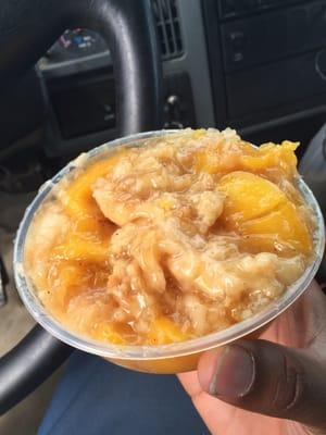 Peach cobbler