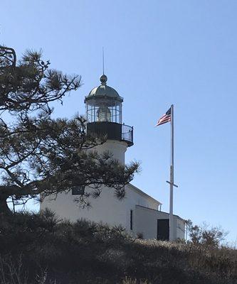 Cabrillo National Monument Park and historic lighthouse.