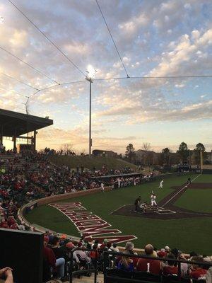 Baseball with a beautiful sunset. Nothing better.