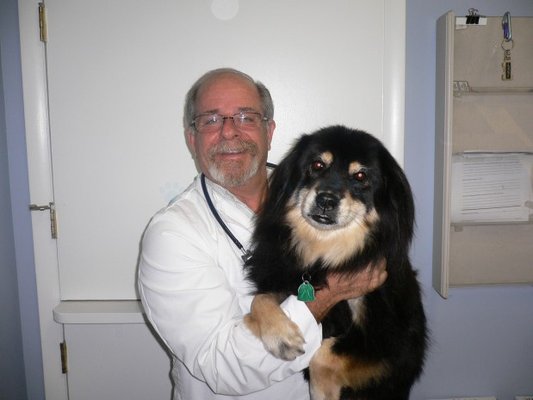 Dr. Bob with his dog, Shorty