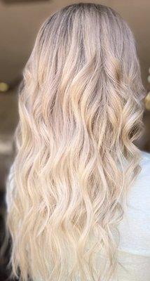 Honey blonde hair