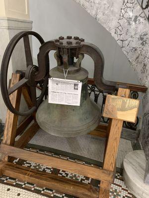 Bell from first courthouse