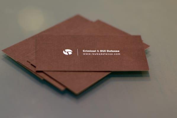 Seattle DUI Lawyer business cards