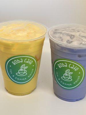 Come and try our delicious Mango Milk Tea & Taro Milk Tea!