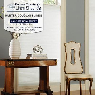 Hunter Douglas blinds Astoria, NY, you'll find quality merchandise at fair pricing at Fantasy Curtain and Linen Shop: 30-32 S...