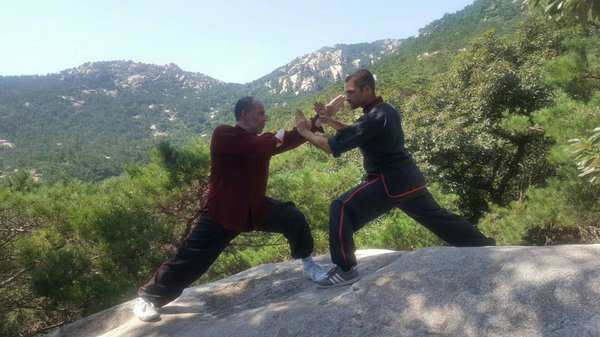 Shifu Jason training in China.