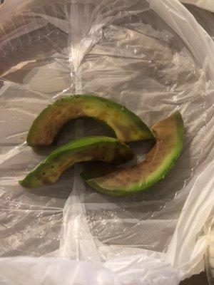 Avocado on my fajitas