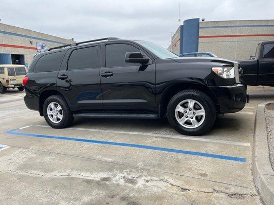 Autotyme service the Toyota Sequoia before it's cross country move.