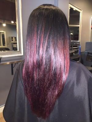 Magenta ombré