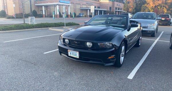 2010 mustang GT convertible black