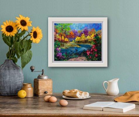 "A Brilliant Fall Day". Original and giclee' prints available.