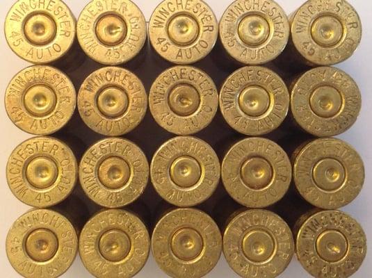 45 ACP Once Fired Reloading Brass