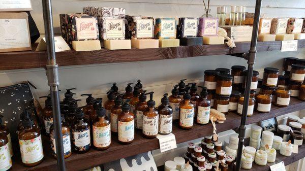 house-made bath and body products