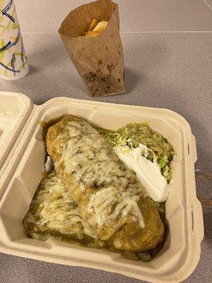 Cal poly Chile verde burrito