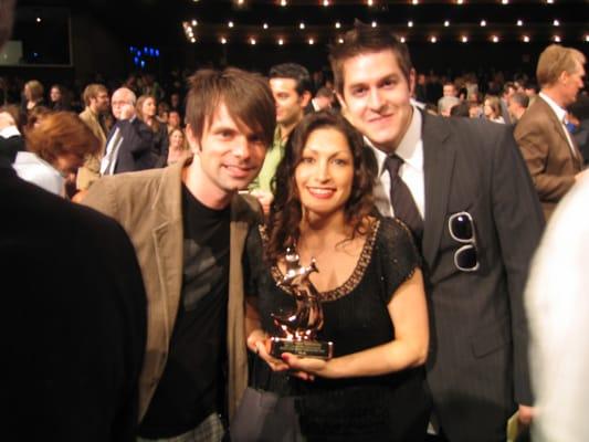 Monica Ortiz with award-winning band Jars of Clay