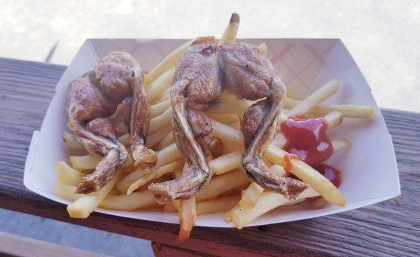 Frog Legs and Fries....not recommended.