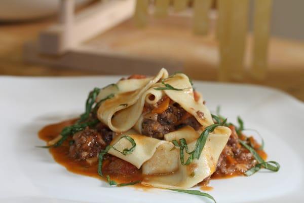 Pappardelle with Sweet Sausage Bolognese