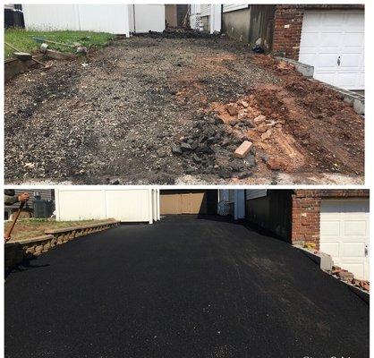 Before & After Driveway Paving