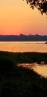 August sunset on the Maumee River