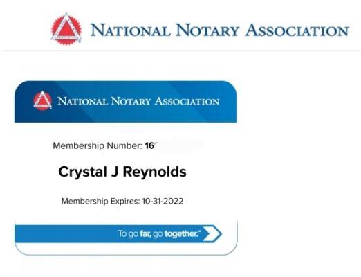 NNA MEMBERSHIP CARD.