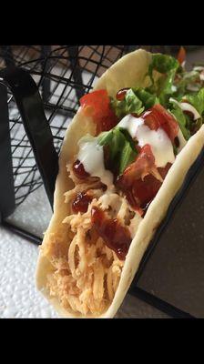 BBQ chicken taco