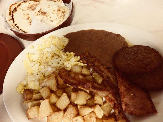 The breakfast of champions. STEVES PLATE