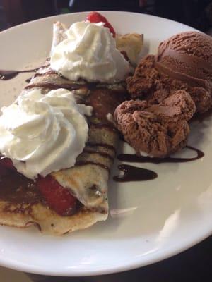 Crepe de nutella y fresa