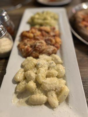 Gnocchi trio. Delicious