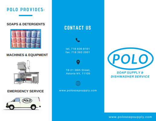 For commercial dishwashing machines and warewashing solutions, visit www.polosoapsupply.com