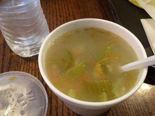 Chicken with rice soup