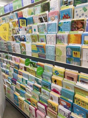 Card Area! There's a whole isle. In store