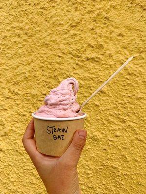 Strawberry basil Ice Cream