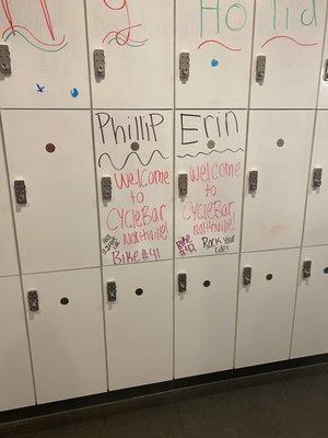 Personalized locker for first day