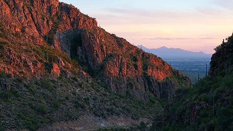 Catalina Mountains Looking towards Tucson