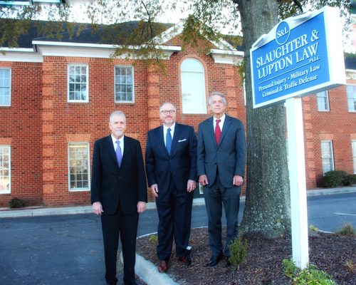 Attorneys David Moyer, Everett Lupton, and Robert Slaughter III